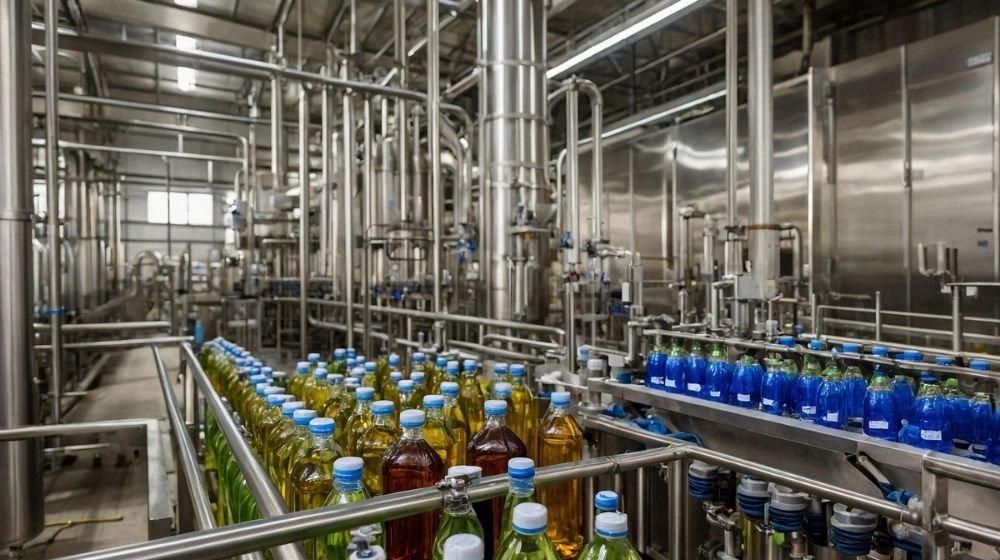 Food and beverage manufacturing line